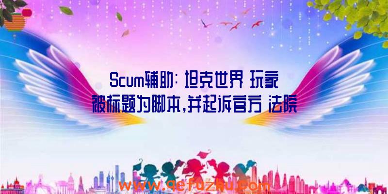 Scum辅助:《坦克世界》玩家被标题为脚本,并起诉官方